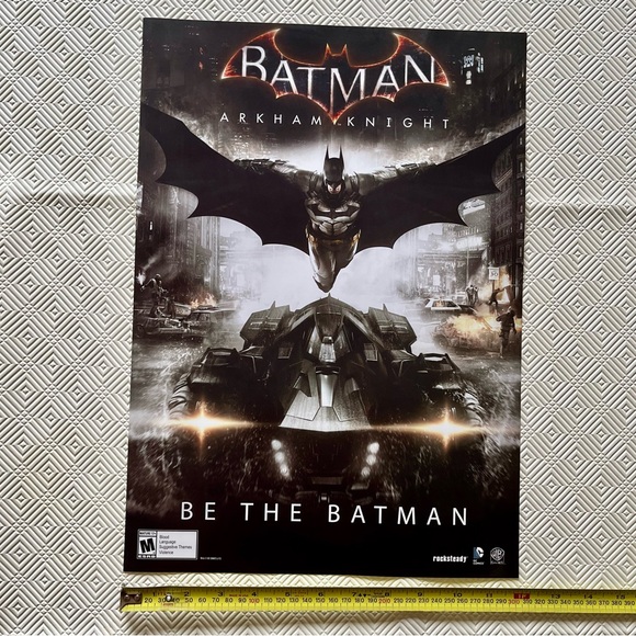 2015 Batman Arkham Knight Video Game Cover Promo Poster 12” By 17” - Picture 2 of 3